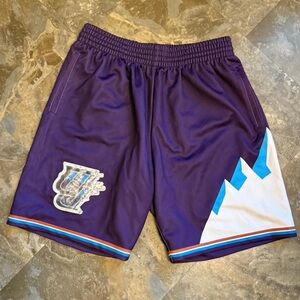 Purple Athletic Men Shorts